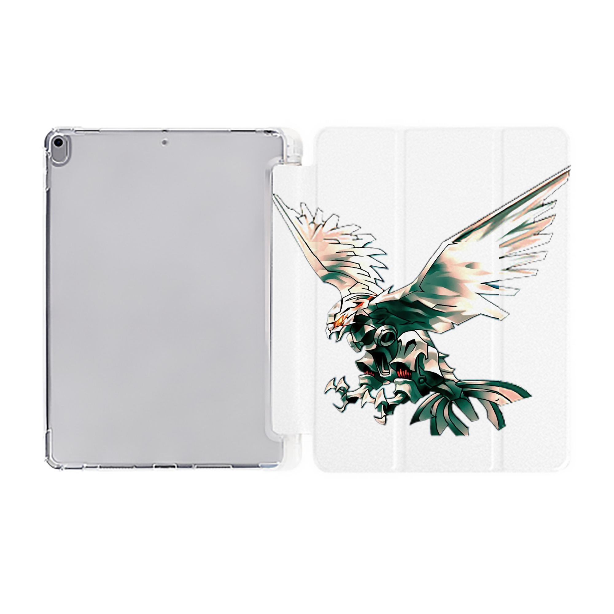 （画像用） 遊☆戯☆王 Yu-Gi-Oh! IPad ケース ペン収納付き 三つ折りスタンド PUレザー×シリコン 対応機種9.5/10.5/10.9インチ